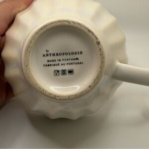 Anthropologie Iridescent Ceramic Mug